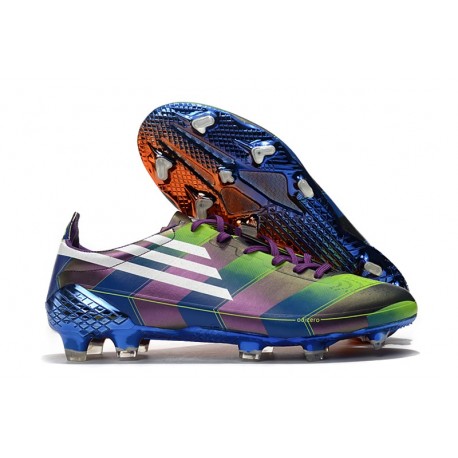 Adidas F50 Ghosted Adizero HT FG Viola Arancio Verde Bianco