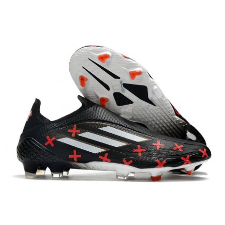 Scarpa Calcio adidas X Speedflow+ FG Nero Bianco Rosso