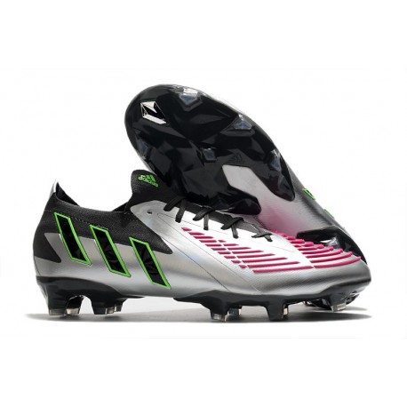 adidas Predator Edge.1 L FG Argento Nero Rosa