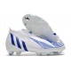 adidas Predator Edge+ FG Scarpini Bianco Hi Res Blu