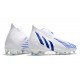 adidas Predator Edge+ FG Scarpini Bianco Hi Res Blu