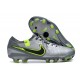 Scarpe da Calcio Nike Tiempo Legend 10 Elite FG Grigio Nero Verde