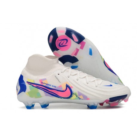 Nike Phantom Luna II Elite FG Bianco Rosa Blu