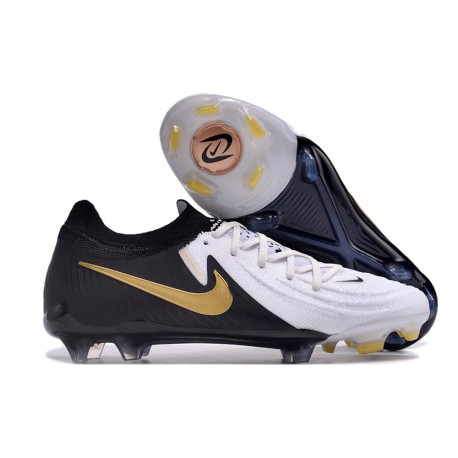 Nike Phantom Luna 2 L Elite FG Bianco Nero Oro Metallizzato