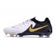 Nike Phantom Luna 2 L Elite FG Bianco Nero Oro Metallizzato