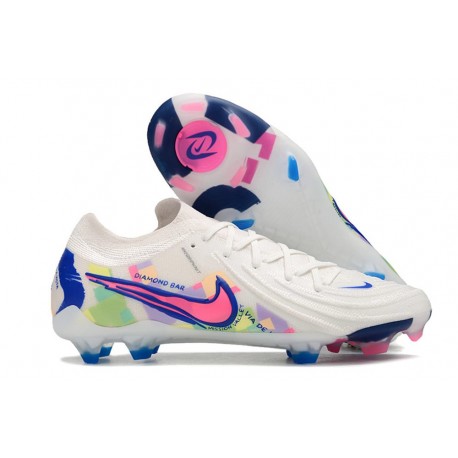 Nike Phantom Luna 2 L Elite FG Bianco Rosa Blu