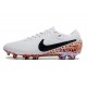 Scarpe da Calcio Nike Tiempo Legend 10 Elite FG Bianco Nero Arancione