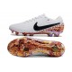 Scarpe da Calcio Nike Tiempo Legend 10 Elite FG Bianco Nero Arancione