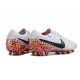 Scarpe da Calcio Nike Tiempo Legend 10 Elite FG Bianco Nero Arancione