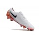 Scarpe da Calcio Nike Tiempo Legend 10 Elite FG Bianco Nero Arancione