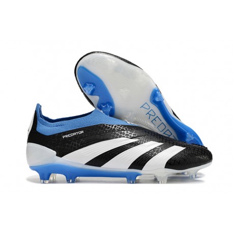 Scarpe Adidas Predator 24 Elite FG Nero Bianco Blu