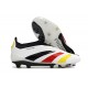 Scarpe Adidas Predator 24 Elite FG Bianco Nero Giallo Rosso