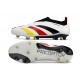 Scarpe Adidas Predator 24 Elite FG Bianco Nero Giallo Rosso