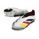 Scarpe Adidas Predator 24 Elite FG Bianco Nero Giallo Rosso