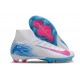 Nike Air Zoom Mercurial Superfly X Elite FG Bianco Blu Rosa