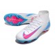 Nike Air Zoom Mercurial Superfly X Elite FG Bianco Blu Rosa