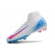 Nike Air Zoom Mercurial Superfly X Elite FG Bianco Blu Rosa