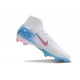 Nike Air Zoom Mercurial Superfly X Elite FG Bianco Blu Rosa