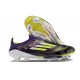 Scarpa adidas F50 + Laceless FG Unity Viola Bianco Limone Lucido