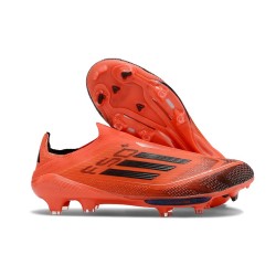 Scarpa adidas F50 + Laceless FG Rosso Nero