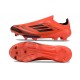 Scarpa adidas F50 + Laceless FG Rosso Nero