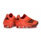 Scarpa adidas F50 + Laceless FG Rosso Nero