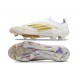 Scarpa adidas F50 + Laceless FG Ftwr Bianco Oro Met Ftwr Bianco