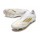 Scarpa adidas F50 + Laceless FG Ftwr Bianco Oro Met Ftwr Bianco