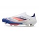 Scarpa adidas F50 + Laceless FG Ftwr Bianco Rosso Solare Blu Lucido