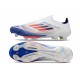 Scarpa adidas F50 + Laceless FG Ftwr Bianco Rosso Solare Blu Lucido