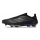 Scarpa adidas F50 + Laceless FG Nero Core Ferro Metallizzato Oro Met