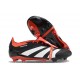 adidas Nuovo Predator 24 Elite FT FG Nero Core Bianco Rosso Solare