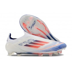 adidas Scarpa da Calcio F50 Elite LL FG Ftwr Bianco Rosso Solare Blu Lucido