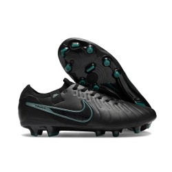 Scarpe da Calcio Nike Tiempo Legend 10 Elite FG Nero Deep Jungle