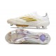 adidas Scarpe da Calcio F50+ Elite FG Ftwr Bianco Oro Met Ftwr Bianco