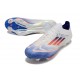 adidas Scarpe da Calcio F50+ Elite FG Bianco Blu Lucido Rosso Solare