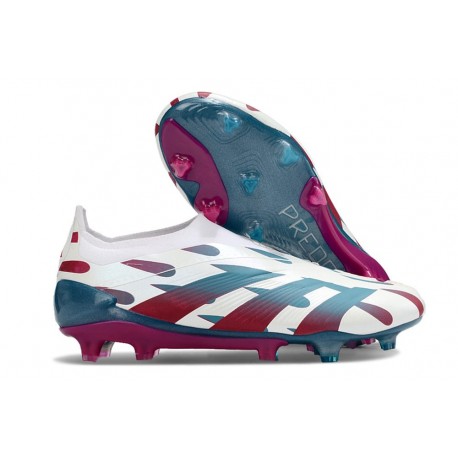 Scarpe Adidas Predator 24 Elite FG Bianco Rosso Blu