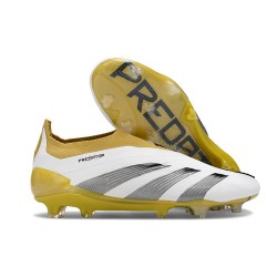 Scarpe Adidas Predator Elite LL FG Bianco Oro Nero