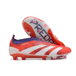 Scarpe Adidas Predator Elite LL FG Rosso Bianco