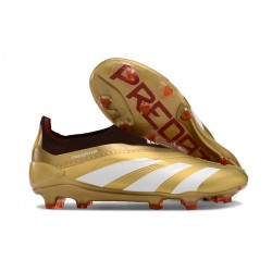 Scarpe Adidas Predator Elite LL FG Oro Bianco Rosso