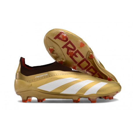 Scarpe Adidas Predator Elite LL FG Oro Bianco Rosso