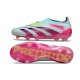 Scarpe Adidas Predator Elite LL FG Almost Blu Lucid Rosa Semi Giallo Solare