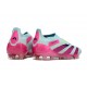 Scarpe Adidas Predator Elite LL FG Almost Blu Lucid Rosa Semi Giallo Solare