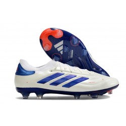 Scarpe Adidas Copa Pure 2 Elite + FG Pelle Ftwr Bianco Blu Lucido Rosso Solare