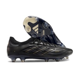 Scarpe Adidas Copa Pure 2 Elite + FG Pelle Nero Core Carbone Oro Met