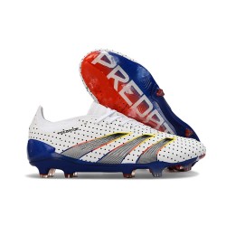 Adidas Predator Elite FG Bianco Grigio Blu Rosso