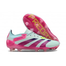 Adidas Predator Elite FG Almost Blu Lucid Rosa Semi Giallo Solare