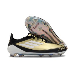 Scarpa adidas F50 Elite FG Oro Met Nero Bianco