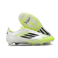 Scarpa adidas F50 Elite FG Bianco Nero Giallo