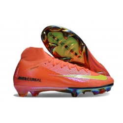 Scarpe Nike Zoom Mercurial Superfly 10 Elite FG Arancio Giallo